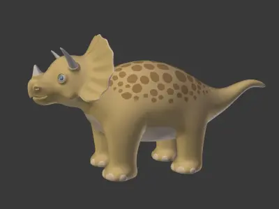Cartoon Dinosaur Low-poly 3D model purchase