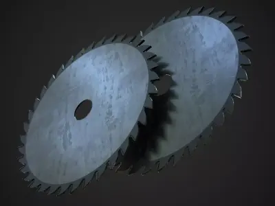 Saw Blade Low-poly 3D model buy