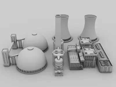Nuclear Factory Model  3D model