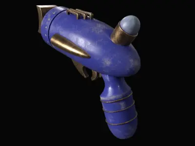  ray gun Low-poly 3D model