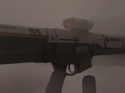 Sci-Fi DMR Free low-poly 3D model
