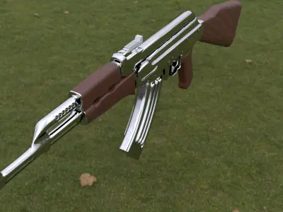 AK47 ASSAULT RIFLE Low-poly 3D model buy