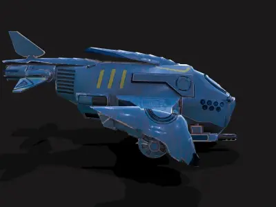Scifi Drone Low-poly 3D model purchase