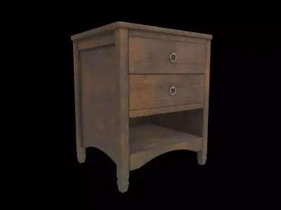 bedside table 05 3D model