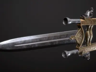 Collection of Flintlock Katars 3D Model Pack