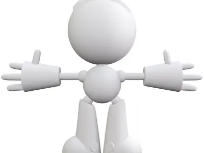 Simple Robot 3D model