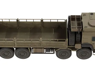 MAN HX77 Loader Military Truck Low-poly 3D model