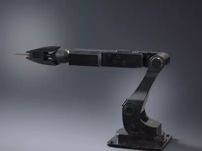 Robotic arm industrial style  welding 3D model