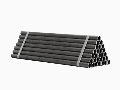 Industrial Pipes 02 3D model