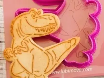 Good Dinosaur Ramsey cookie cutter for professional Free 3D print model