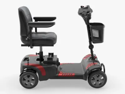 Medical four wheel power scooter 3D model