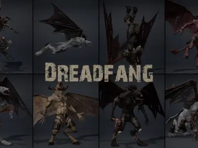 Flying Beasts Bundle Part 2 3D Model Pack