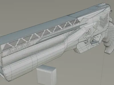 Sci-Fi Magnum 3D model