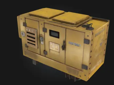 Industrial Generator Box  Rugged Power for Harsh Environments 3D model