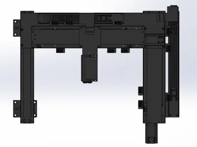 SINGLE AXIS XY ROBOT CNC 3D model