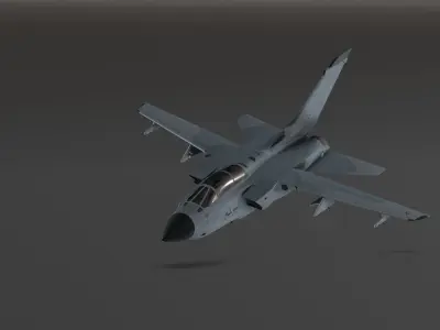 Tornado GR4 - Fighter Jet  Low-poly 3D model