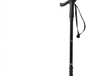 Adventure Trail Pole model pack with ergonomic grip and matte... Low-poly 3D model