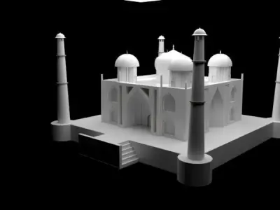 The Taj Mahal  3D model