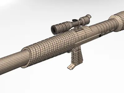 Sci Fi Rocket Launcher 3D model