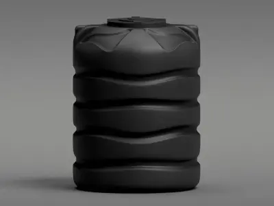 Water Tank Low-poly 3D model
