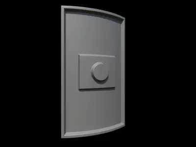 25 Shield Base and High  Low-poly 3D model