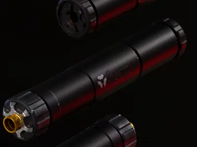 Silencer Ti Rant 9mm Low-poly 3D model