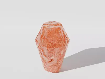 crystal in blender shading and geometry  3D model