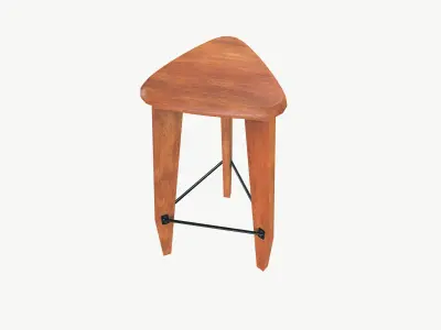 Stool Low-poly 3D model buy