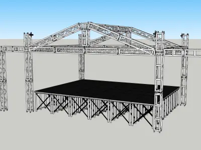 Escenario para conciertos   3D model