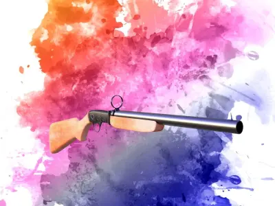 rifle shotgun Free 3D model
