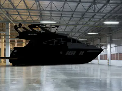 Yacht de luxe Mercedes 3D model