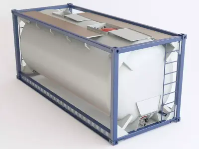 Container 20ft 02 3D model