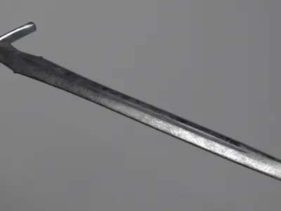Longsword sword Low-poly 3D model buy