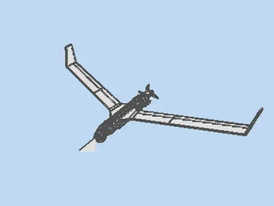 Drone - UAV Scan Eagle 3D model