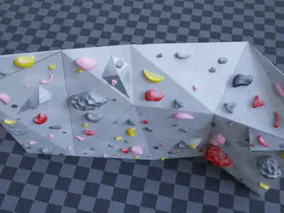Bouldering Wall 3D model