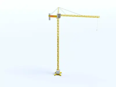 Tower Crane Low-poly 3D model purchase
