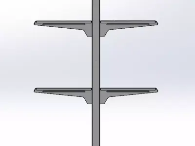 Storage Rack - Racking System - Industrial Shelving 3D model 4 3D model
