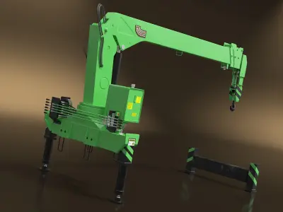 Manipulator Crane for Truck 3D model