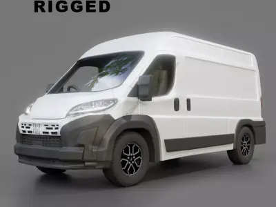 Fiat E Ducato Panel Van L2h2 Free 3D model