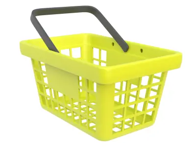 Shopping basket 08 3D model