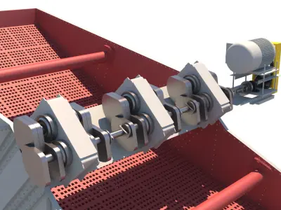 zaranda secundaria 3D model