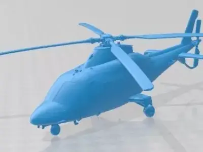 Agusta Westland AW 109 Printable Helicopter 3D print model