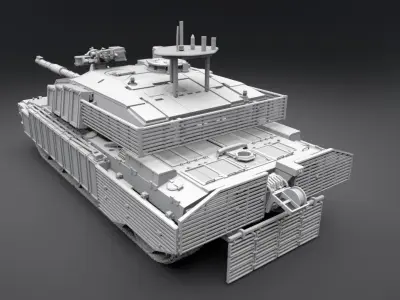 Fv4034 Challenger 2 Scale model 3D print model