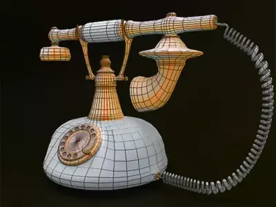 Retro Telephone Free 3D model