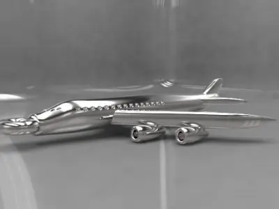 airplane pendant 3D model purchase