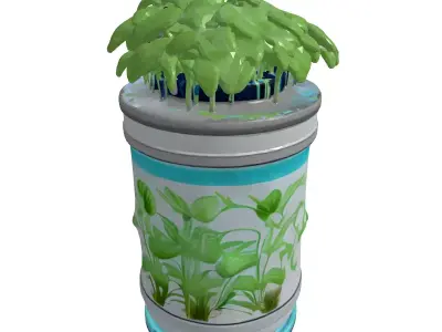 Futuristic Plant Growth Chamber 3D model