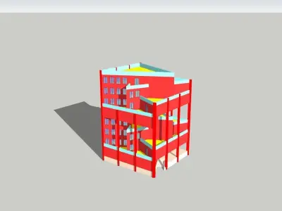 Commercial Building 3D model 3