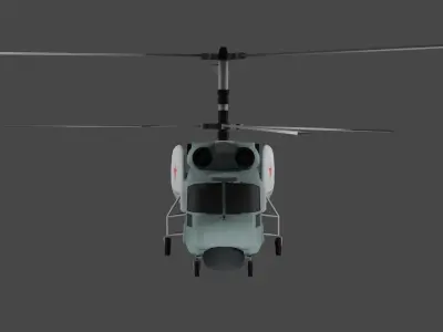 Military Helicopter ka27 Low-poly 3D model
