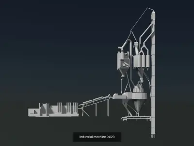 Industrial machine 3D Model Pack