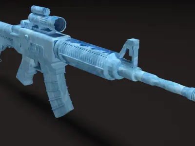 M416 Gun Free 3D model purchase